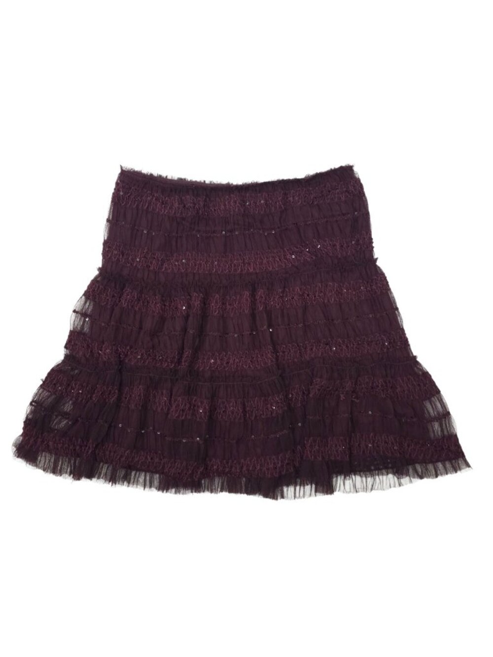 Max Studio Womens Lace Mini Skirt S Purple Sequin Goth Fairy Witchy Whimsigoth